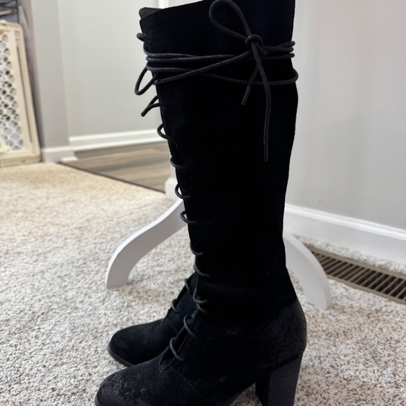 JoyFolie Distressed Suede Elbony Boots - Picture 2 of 8